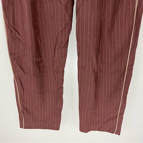 Anthropologie Harlyn Striped Cropped Trouser Pants Size XS - Picture 5 of 12